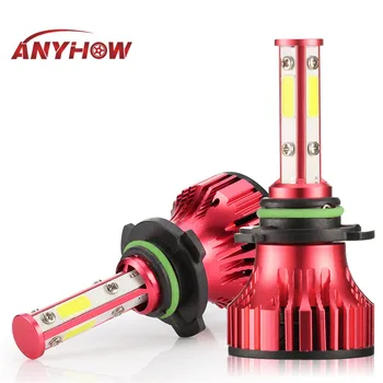 

ANYHOW 6000k X15 H4 H7 H13 COB LED Headlight Bulbs 8000LM 9005 9006 9007 5202 9012 HIR2 H11 Fog lights car headlamps White Light