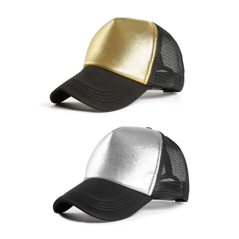 Бейсбольные кепки Ponytail для мужчин и женщин, летние повседневные уличные сетчатые кепки с блестками