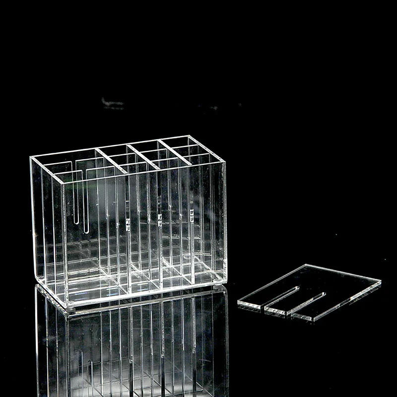 Акриловая коробка для хранения косметики прозрачная настольная коробка для хранения губной глазури Губная Помада Держатель для макияжа косметический Органайзер