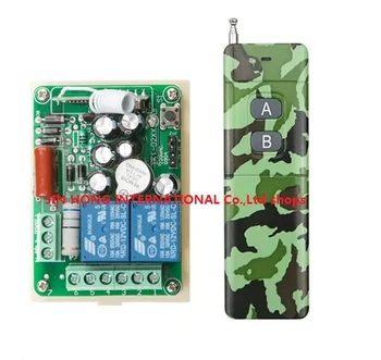 

AC 220V 2 CH RF Wireless Remote Control Switch 1* Camouflage colors transmitter with 2 buttons & 1 pcs receiver