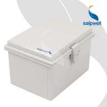 150*200*130mm ABS Waterproof Connection Box with Plastic Draw Latches / Hinge Type Enclosure SP-MG-152013