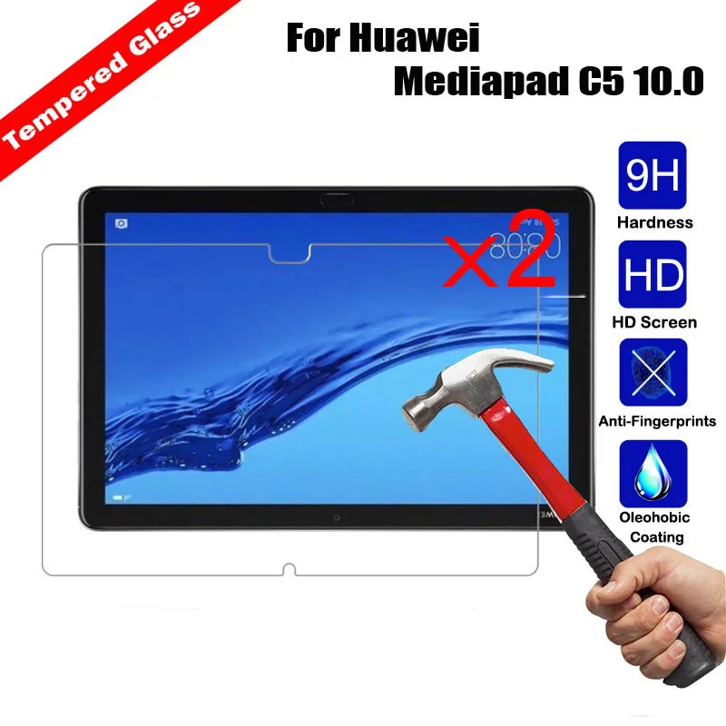 Ultra Clear дешевые закаленное Стекло Tablet Экран протектор для huawei Mediapad C5 10 0 Царапинам