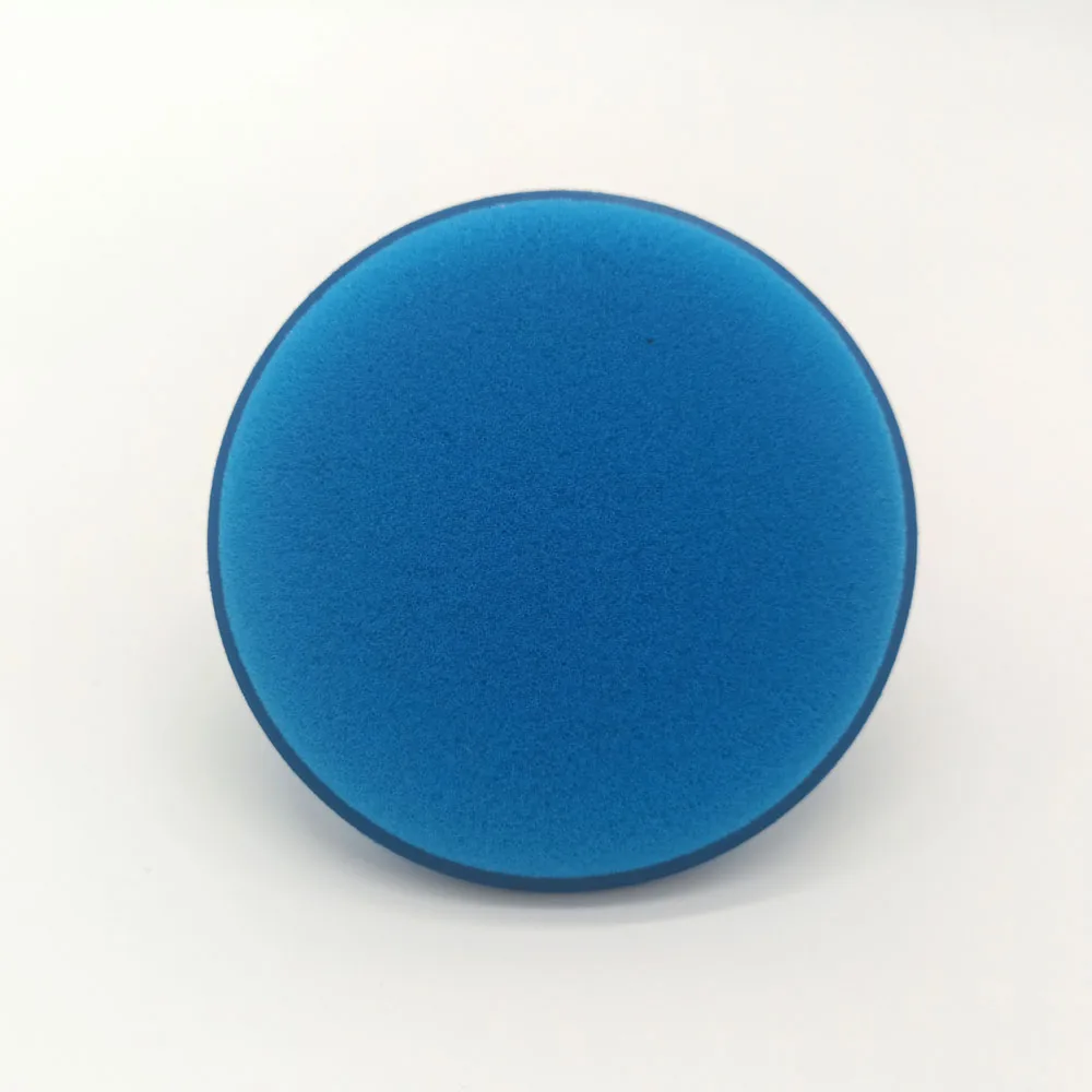Круглый спонж Пена Губка для ручной полировки автомобиля губка воск Полировочная Пена Губка автомобильный воск коврик Полировочный набор - Цвет: Blue 8pcs