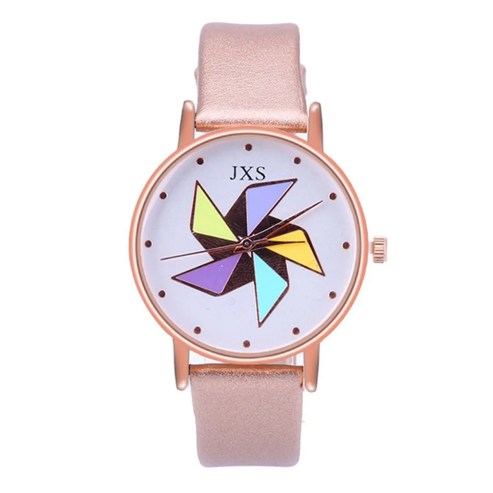 

Cartoon Windmill Dial Women Watch Fashion Quartz Watch Girls Brand Luxury Leather Belt Ladies Watches Clock Montre Femme #W