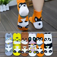 COCOTEKK/женские носки с героями мультфильмов; зимние теплые разноцветные милые носки с изображением животных, кошек; хлопковые носки Kawaii; женские милые носки с 3D рисунком