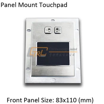 

Metal panel mount touchpad, USB or PS2 trackpad, industrial pointing device
