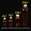 2ml 5ml 10ml 50ml Amber Glass Vials with Cork Empty Small Brown Tiny Glass Jars Mini Glass Bottles Vials Jars Containers 100pcs 2