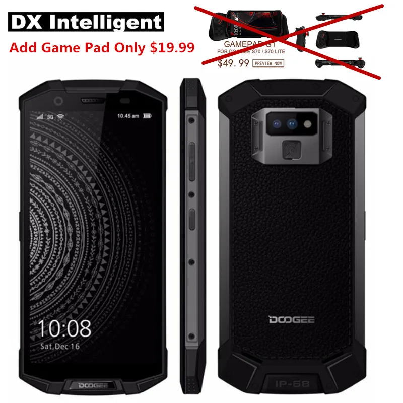 Оригинал DOOGEE S70/Lite 4 GB/6 GB 64 IP69K/IP68 Водонепроницаемый 5 99 &quotFHD MTK6763T Восьмиядерный