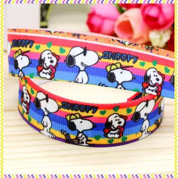 

New 7/8'' Free shipping dog printed grosgrain ribbon hair bow headwear party decoration wholesale OEM 22mm H3637