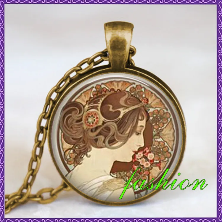 Ожерелье Alphonse mucha zodiac подвеска зодиака ювелирное изделие alphonse art подарок другу