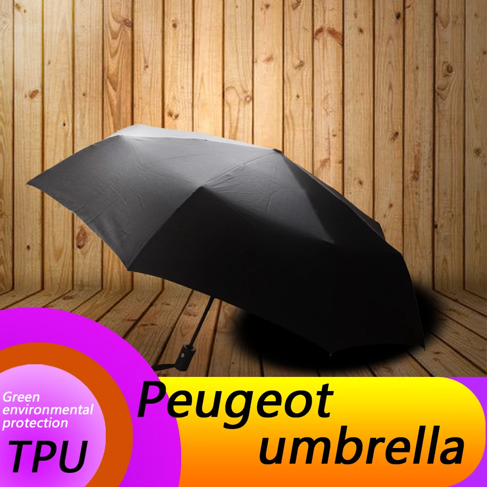 

for Peugeot automobile automatic folding umbrella Peugeot logo printing pattern sunshine automobile accessories