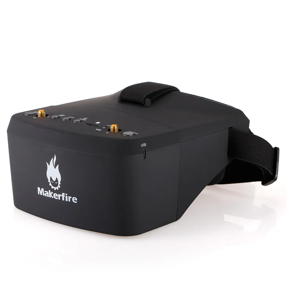 EV800D 5.8G 40CH Dual Receiver Double Antenna FPV Goggles Video Glasses with DVR for QAV 250 220 210 For RC Model Racing Drone (8)