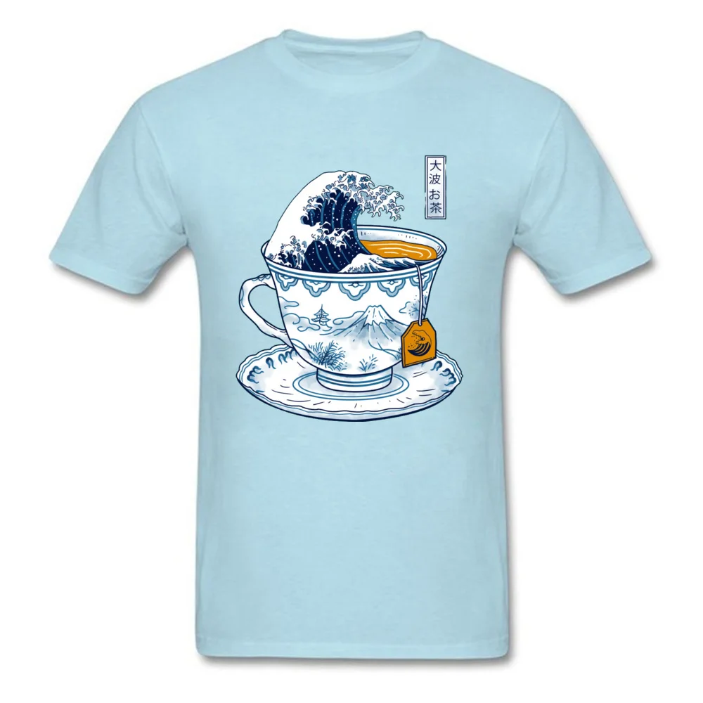 190628The Great Kanagawa Short Sleeve Tops & Tees Father Day O Neck Cotton Fabric Men Tshirts Casual Sweatshirts Dominant 190628The Great Kanagawa light
