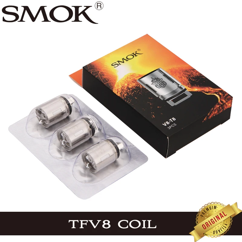 3 шт./лот оригинальная катушка SMOK TFV8 V8-T8 V8-T6 V8-Q4 Core V8 T8 T6 Q4 X4 T10 испаритель для Tank Atomizer