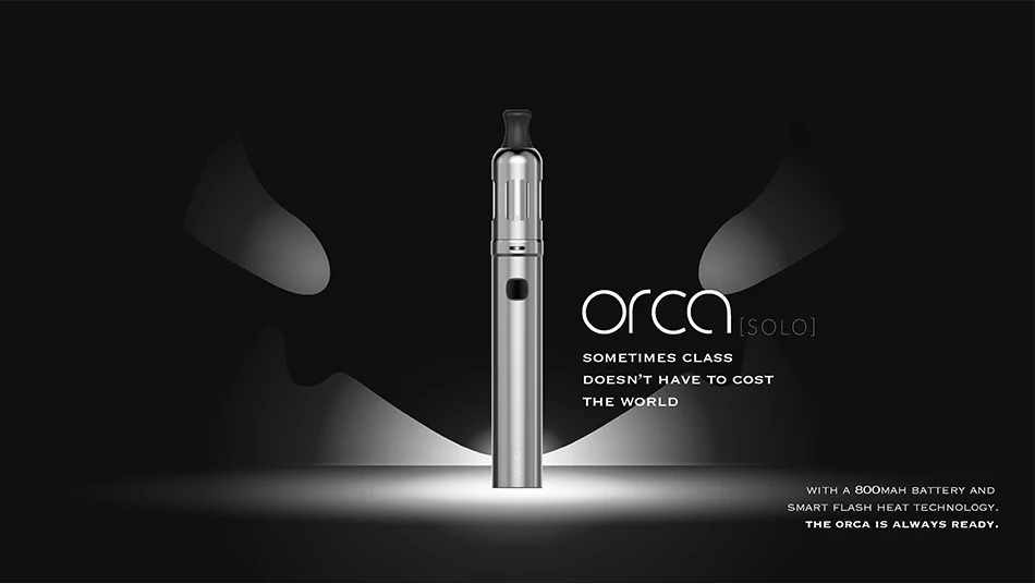 Vaporesso Orca Solo Vape ручка с емкостью 1,5 мл 800 мАч встроенный аккумулятор мод электронные сигареты VS Cascade One Plus испаритель