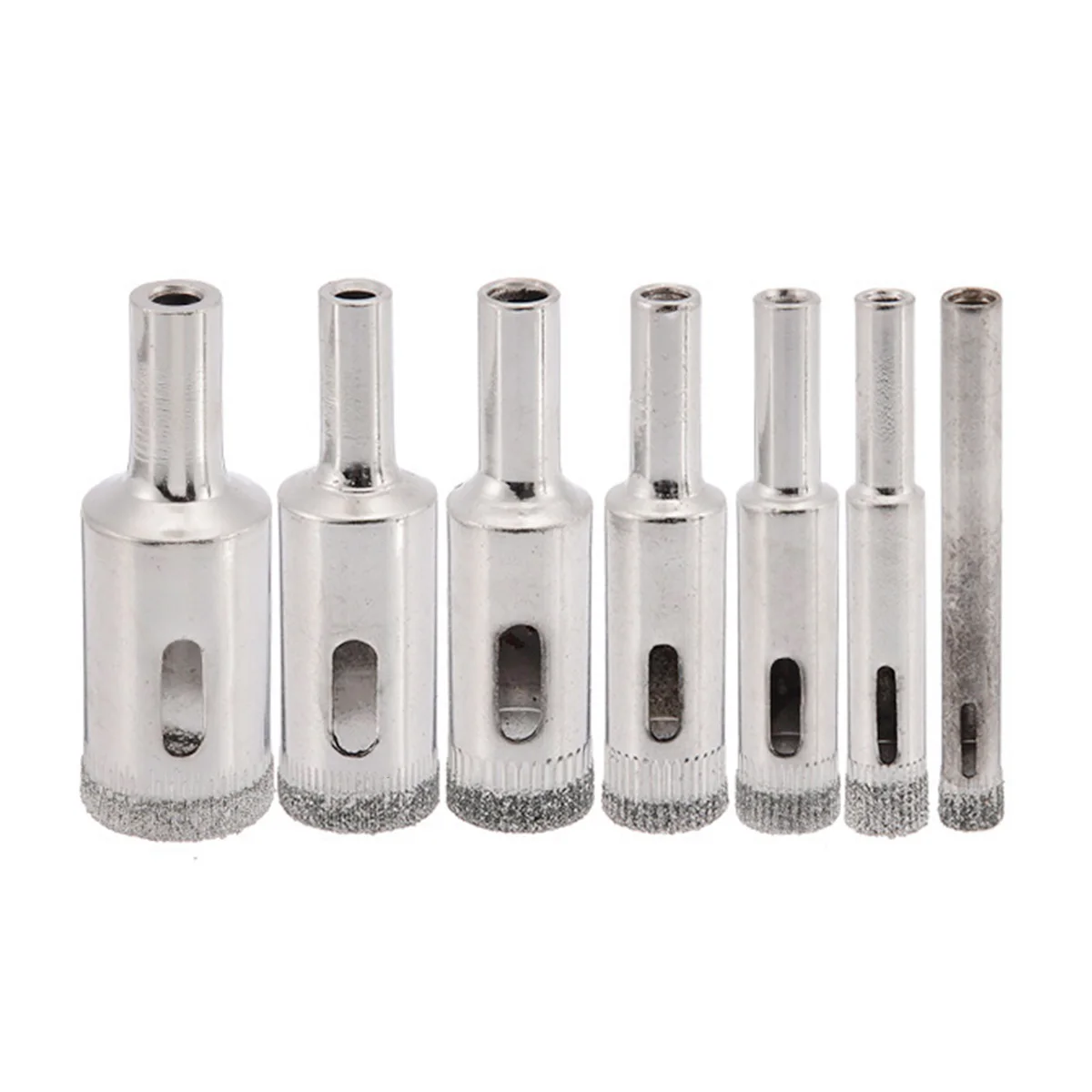 10Pcs/Set Steel Diamond Hole Saw Cutter Holesaw for Tile Glass Marble Ceramic 6/8/10/12/14/16/18/22/26/32mm For Electric Drill