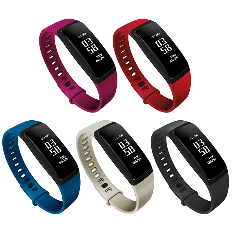 

Smart Bracelet Blood Pressure Watches Sports Running Heart Rate Monitor Call Reminder Sleep Step Counting Fitness Tracker Band