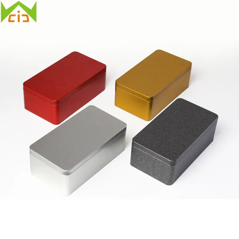 

WCIC Metal Tin Box Iron Cookies Case Tea Box Jewelry Storage Case Candy Chocolate Organizer Small Things Storage Boxes Bins