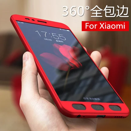 MLLSE Case For Xiaomi Mi 5X /A1 Cases 360 Protective Full Matte Phone Shell Cover A1 gratis Tempered glass |