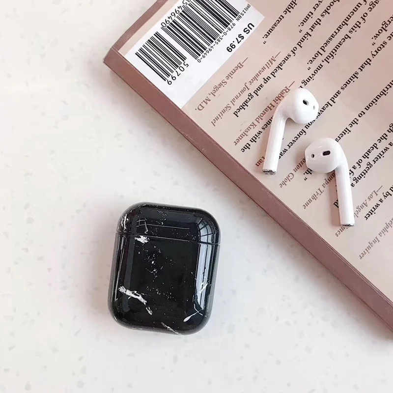 Чехол для AirPods 1 поколение мраморный мультяшный медведь|Сумки телефона| |