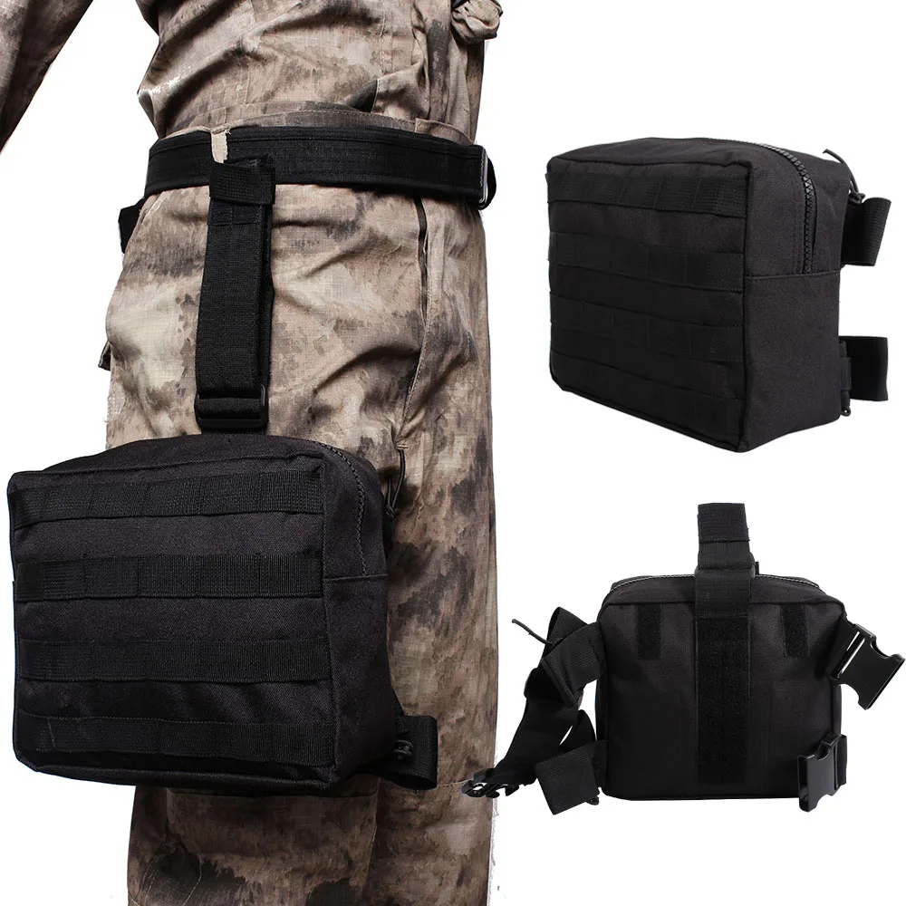 Hunting Airsoft Tactical Molle Belt Utility Pouch Magazine Drop Pouch Waist Bag