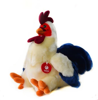 

30cm Simulation Cock Stuffed Animal Toys Soft Chicken Plush Toys Dolls For Kids Christmas/Birthday Gifts Free Shipping