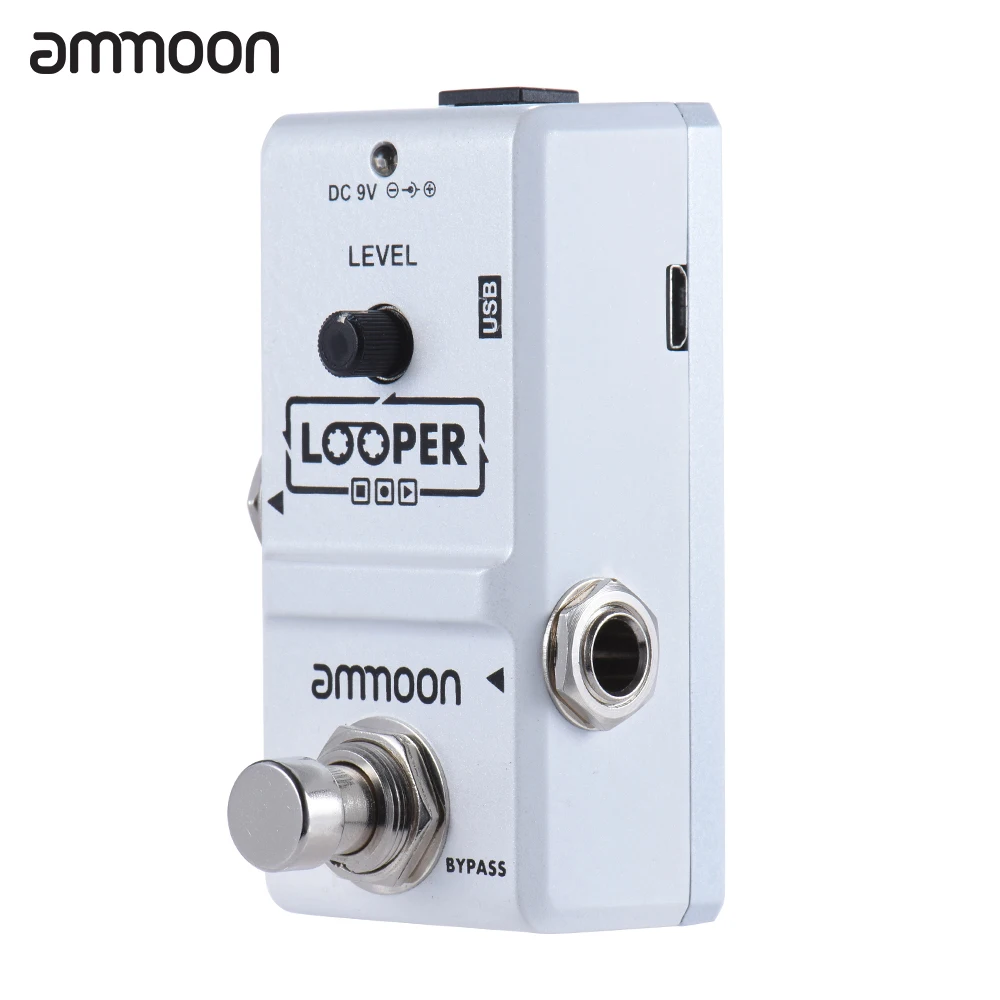 

ammoon AP-09 Loop Guitar Pedal Looper Electric Guitar Effect Pedal True Bypass Unlimited Overdubs 10 Minutes Recording