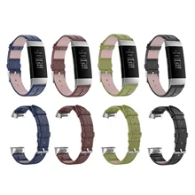

Genuine Leather Wrist Strap for Fitbit Charge 3 Band Leather for Fitbit Charge 3 Strap Replacement Anti-Sweat WatchBand