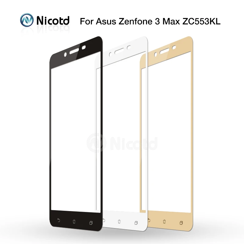 Никотд полное покрытие закаленное стекло для Asus ze553kl Zenfone 3 Max ZC520TL ZE552KL ZE520KL Защита экрана для ZC553KL ZB501KL