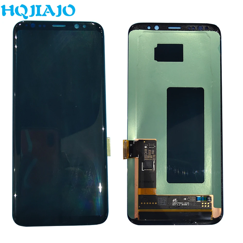 ЖК экран Super AMOLED для Samsung S8 G950 G950F дисплей сенсорный дигитайзер Galaxy с рамкой|Экраны