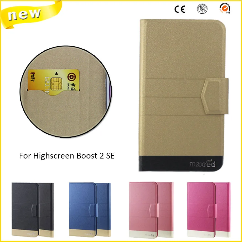 New Top Hot! Highscreen Boost 2 SE Cases 5 Colors Factory Direct High quality Ultra-thin Leather Luxurious Phone Accessories | Мобильные