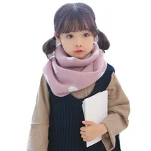 Новое хлопковое детское нижнее белье шарф теплый воротник детская зимняя вязаная шерстяная шапка шарф Детский шарф-хомут с круглым воротником шарф для девочек, для мальчиков шею детей Bufandas