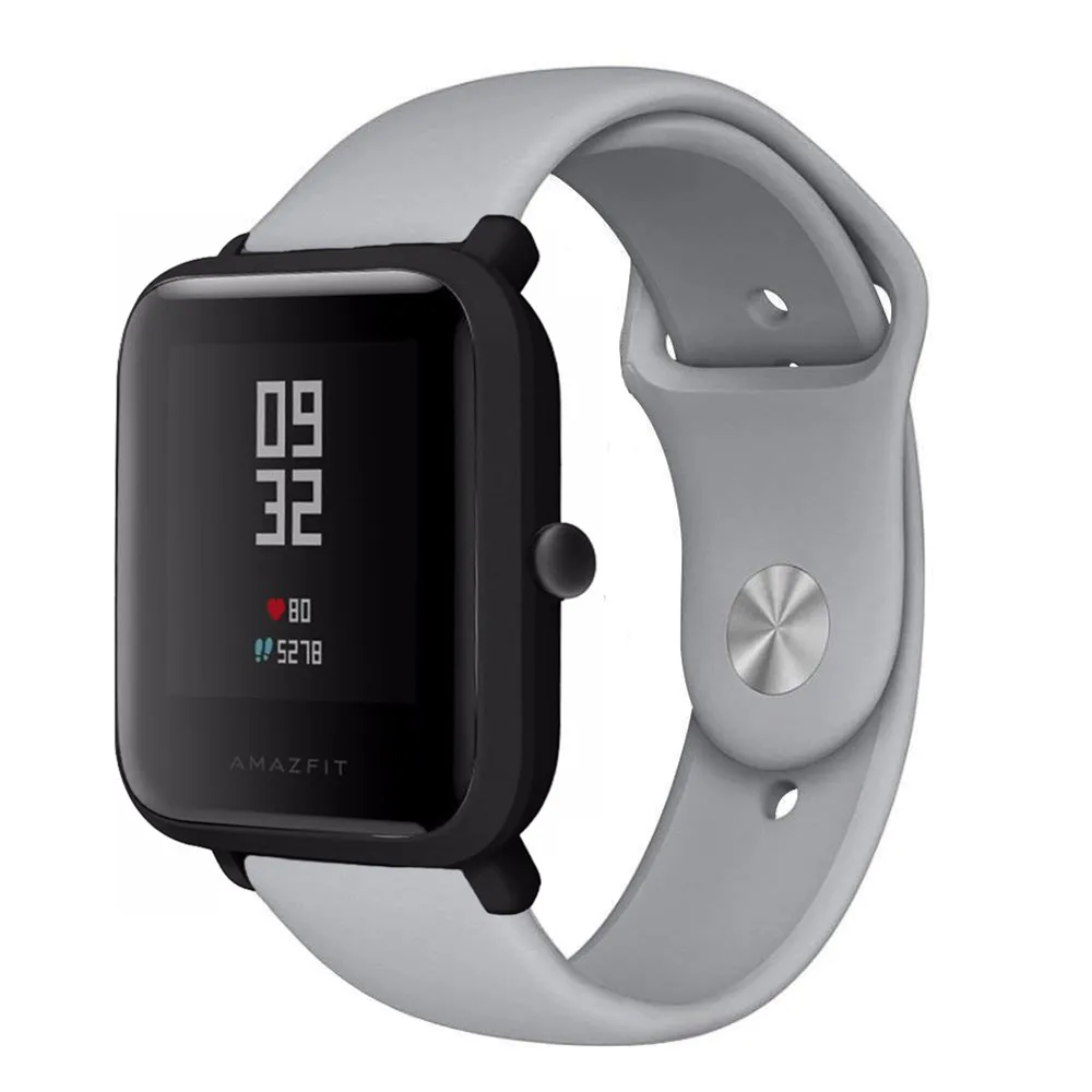 Силиконовый ремешок для Xiaomi Huami Amazfit Bip BIT PACE Lite Youth Smart Watch Band для Huami Amazfit Youth Bracelet ремешок - Цвет: 1