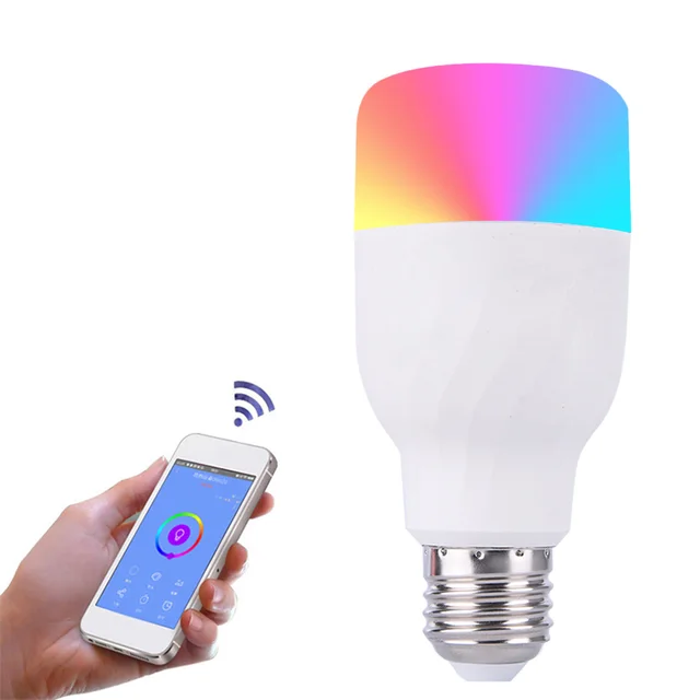 Buy E27 7W Dimmable RGBW WIFI APP Control LED Smart