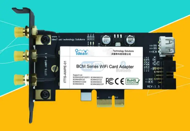Беспроводная сетевая карта BCM943602CS BCM94360CSAX 3 антенны 2 4 и 5G 1300 Мбит/с BT4.0 Wi-Fi для