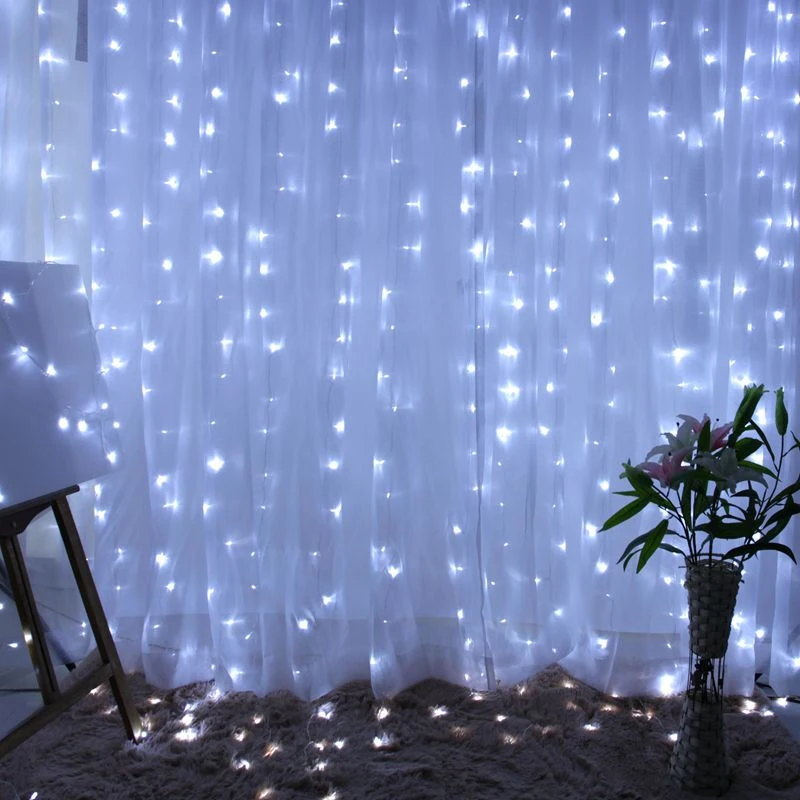 

4.5m/6m*3m Led String light Fairy lamp Curtain Garland luces decorativas for home holiday Christmas Wedding party 600 LED strip