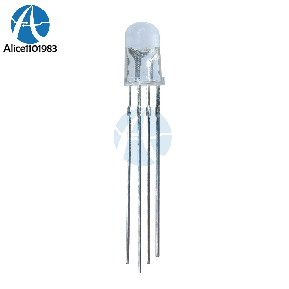 50 шт. разноцветные светодиодные диоды 5 мм 4 контакта|diode red|rgb led diodeled diode |