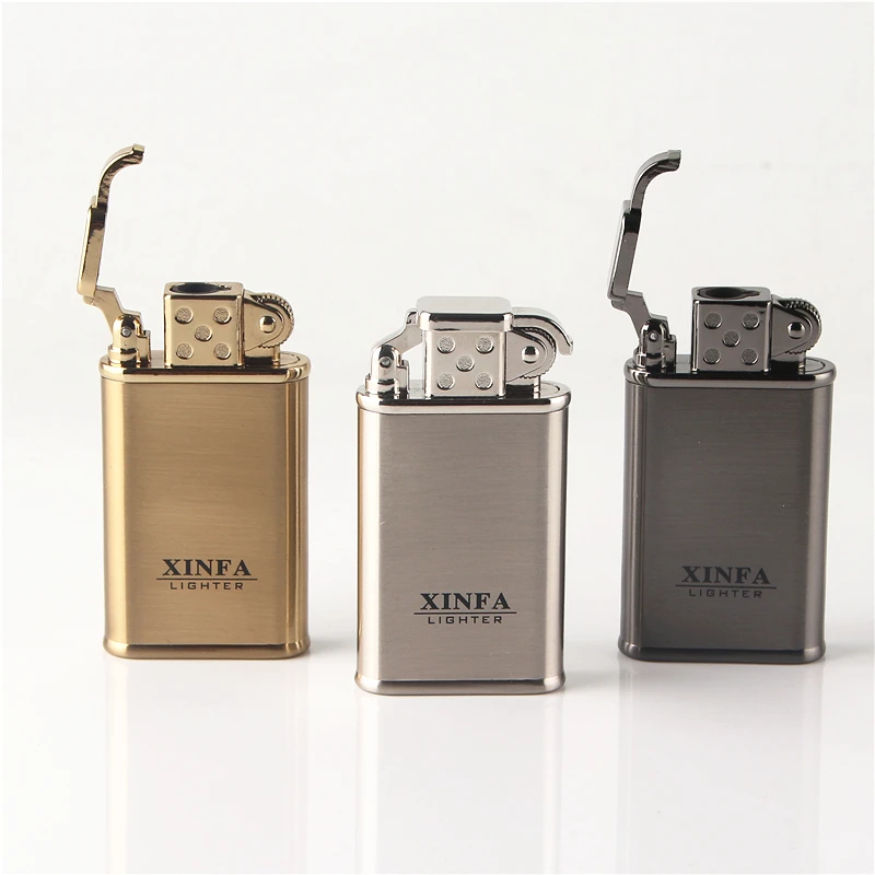 Cigarette Accessories Simple fashion Butane gas metal lighters High
