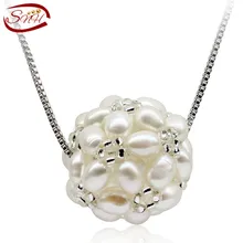 SNH natural freshwater pearl pendant necklace real genuine cultured pearl pendant snh aa beautiful new real genuine cultured 11 13mm edison round natural freshwater pearl necklace jewelry design free shipping