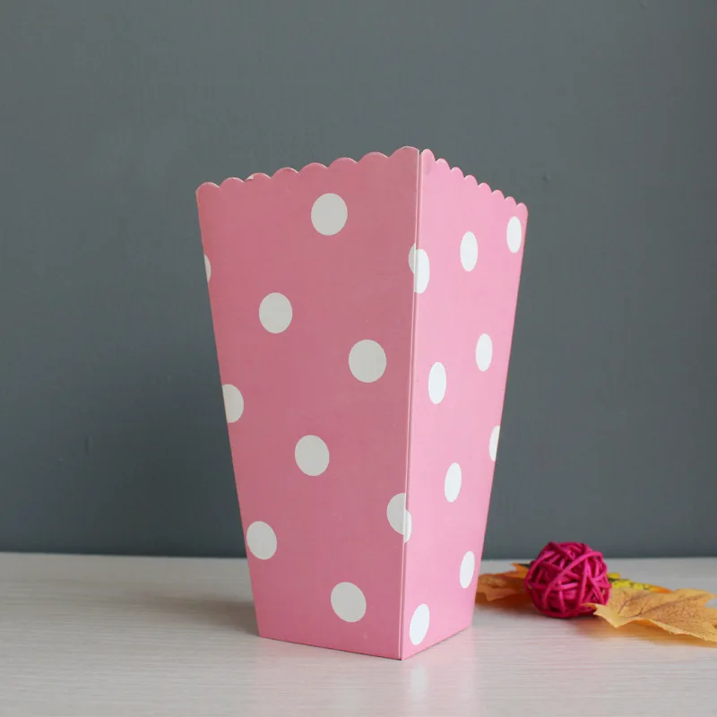 Одноразовая чашка для попкорна бумажная коробка для снеков фри полосатая коробка для фастфуда толстый контейнер для кинотеатра пакет