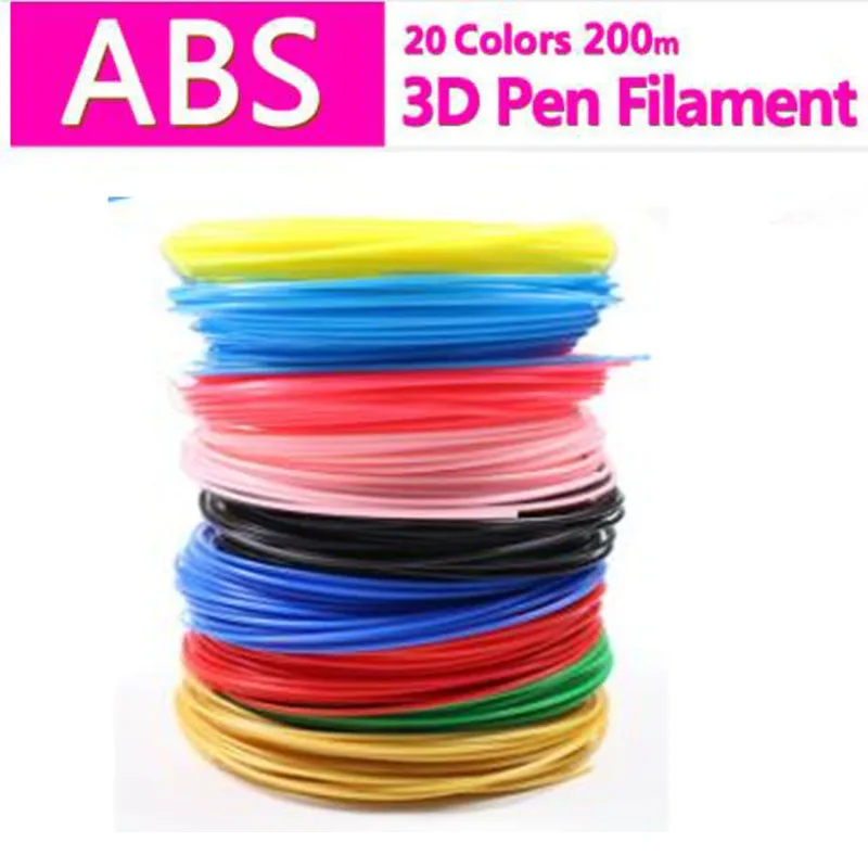 

PLA/ABS 1.75mm 20 colors 3d pen filament pla 1.75mm pla filament abs filament 3d pen plastic 3d filament rainbow