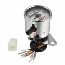 Светодиодный сигнальный светильник с подсветкой мотоцикла спидометр двойной одометр датчик для Harley-Davidson Honda Yamaha Кафе Racer Универсальный