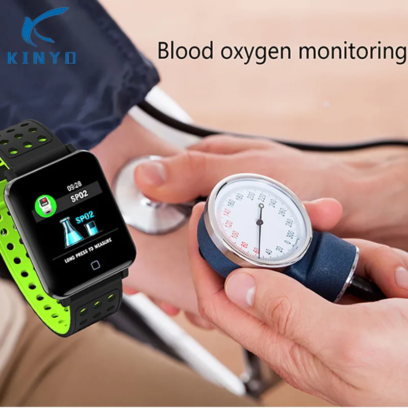 

Smart Bracelet Blood Oxygen Monitoring Smart Band Wristband HD touch screen IP67 waterproof smart watch pk xaomi mi band 3