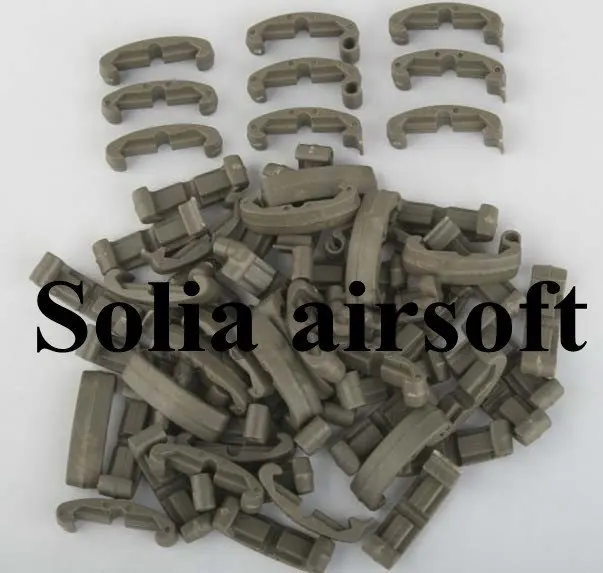 

Tactical Handguard Index Clips 60pcs Polymer Covers For Hunting Olive Drab