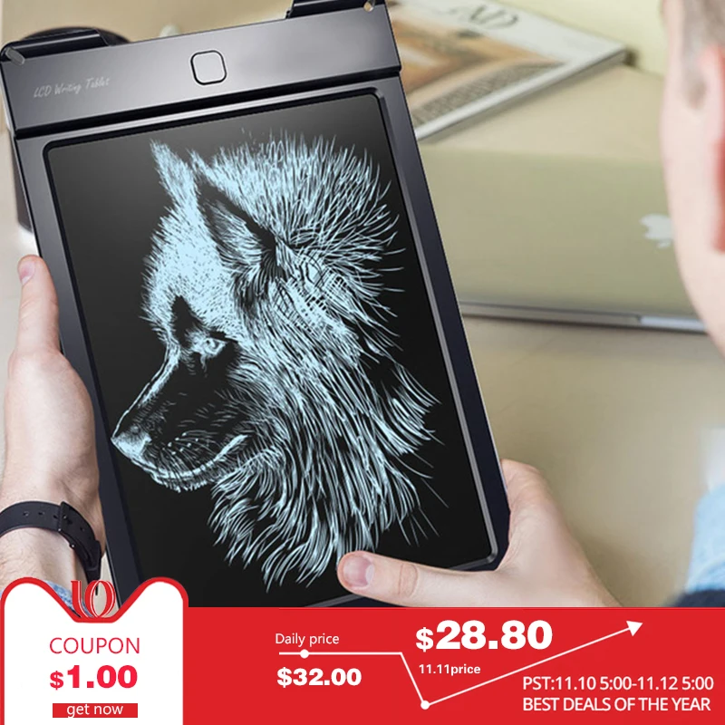 

13 Inch LCD Writing Digital Tablets Handwriting Graphic Drawing Pads Portable Electronic Memo Notepads Message Board Kids Gift