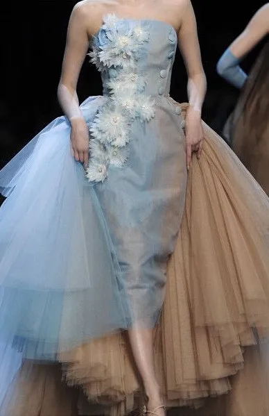 Модное Вечернее платье голубого цвета с открытыми плечами Vestidos De Festa фирменный
