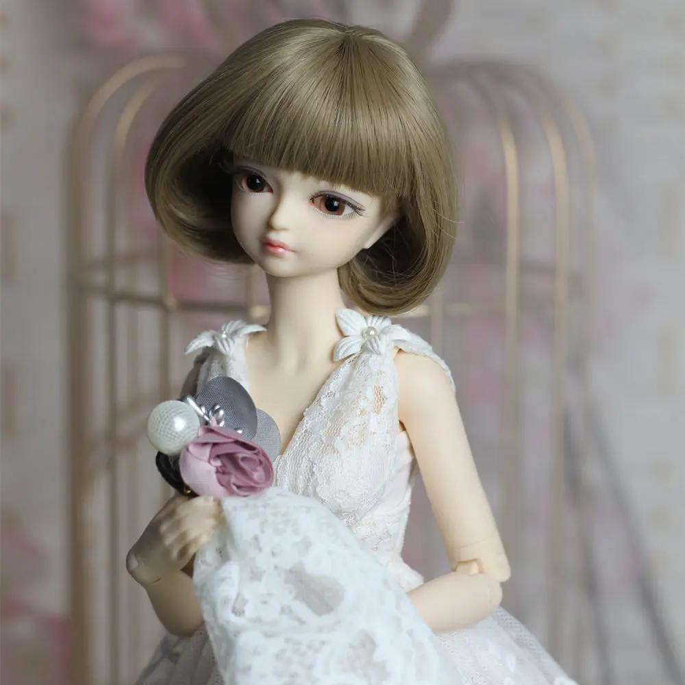 1/4 BJD набор Кружевное белое платье для вашей куклы