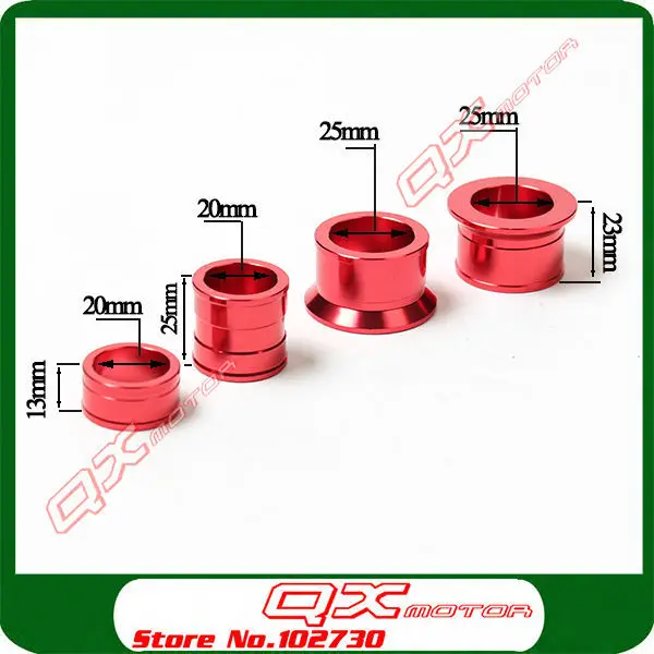 ЧПУ Заготовка алюминий спереди с заднего колеса концентратора Распорки Бушер Fit CR 125 250R CRF 250R 250X 450R 450X Мотокросс Байк