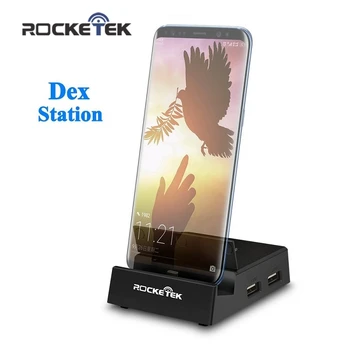 

Rocketek USB 3.1 Type C Adapter HDMI Multi-port Docking Station for Samsung S8/Note8/Hawei Mate10 for replacing the Original Dex