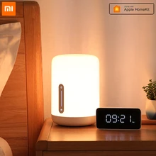 Xiaomi Mijia прикроватная лампа 2 смарт настольная лампа светодиодный ночной Светильник Красочные 400 люмен Bluetooth WiFi сенсорный Управление для Apple HomeKit Siri